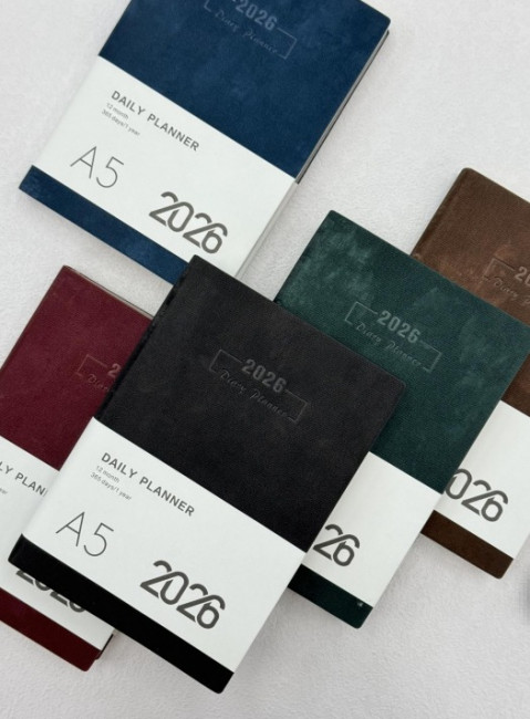 Ежедневник датированный 2026г А5 168л, линия, цвет ассорти, Dicai/2026-173-S Ежедневник датированный 2026г А5 168л, линия, цвет ассорти, Dicai/2026-173-S