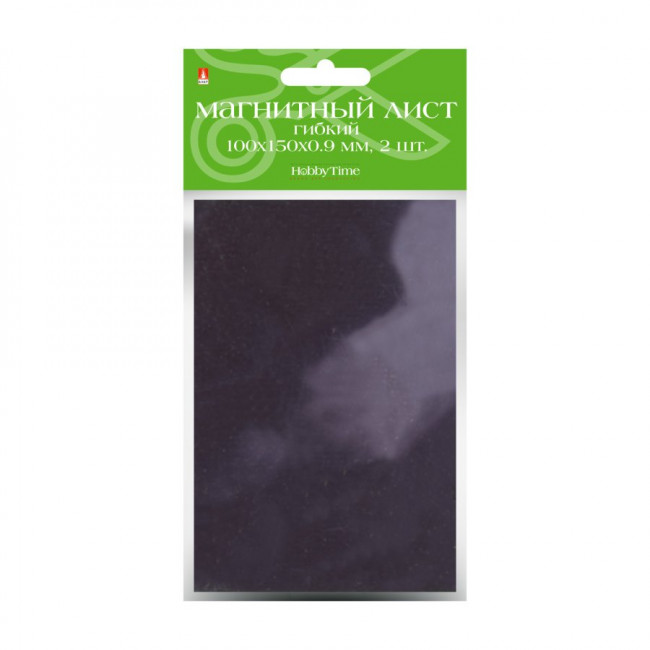 Магнитный лист 10 х 15см самоклеящийся, гибкий, 2шт, BV/2-485/10 (10)