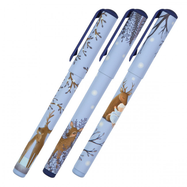 Ручка шариковая 0,7мм синяя "DreamWrite. Оленёнок", BV/20-0264/02 (24)