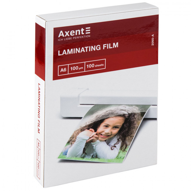 Пленка для ламинирования  А6 100 мкм, 100 шт, AXENT
