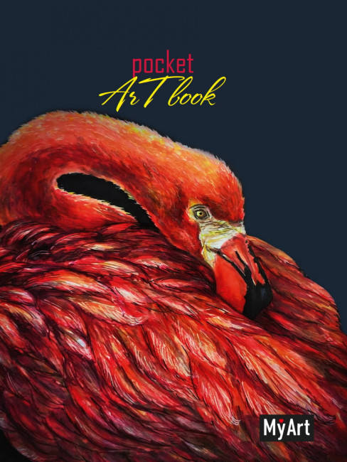 Блокнот pocket ArtBook "Фламинго" MyArt. Формат: 100х138х11 160стр, Проф-Пресс