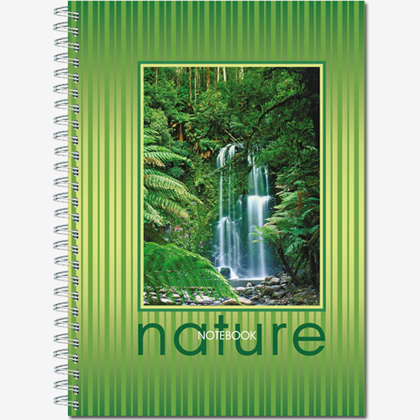 Тетрадь А5 96л клетка "Nature" гребень, Полином/22с28 (10)