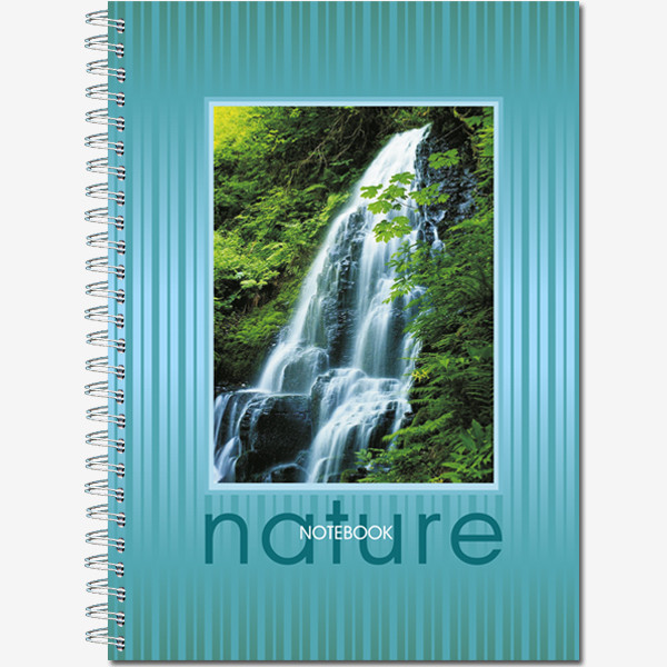 Тетрадь А5 96л клетка "Nature" гребень, Полином/22с28 (10)