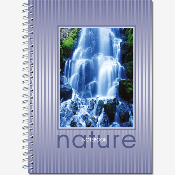 Тетрадь А5 96л клетка "Nature" гребень, Полином/22с28 (10)