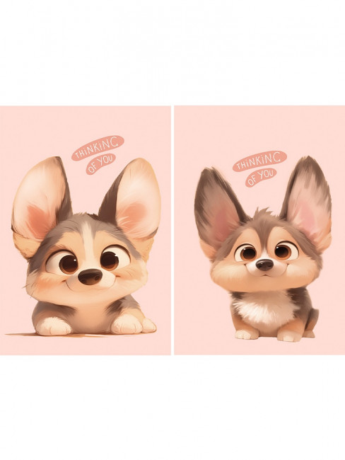 Блокнот А7 48л клетка "Маленький корги - 2", склейка, Проф-Пресс/Б48-3010 (16)