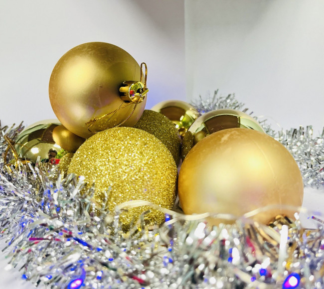 Набор Ёлочных шаров, золото, Jevelry/SV-627