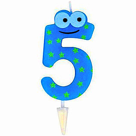 Свеча Детская Цифра 5
