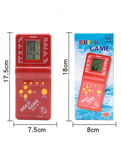 Электронная игра "Тетрис" 17,5х7,5см, Рыжий Кот/ИЭ-3434