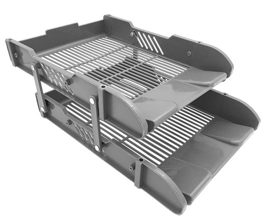 Лоток д/бумаг горизонт. DB-168 серый, 2 яруса, сетчатый, пластик, раздвижной (1/36) Лоток д/бумаг горизонт. DB-168 серый, 2 яруса, сетчатый, пластик, раздвижной (1/36)