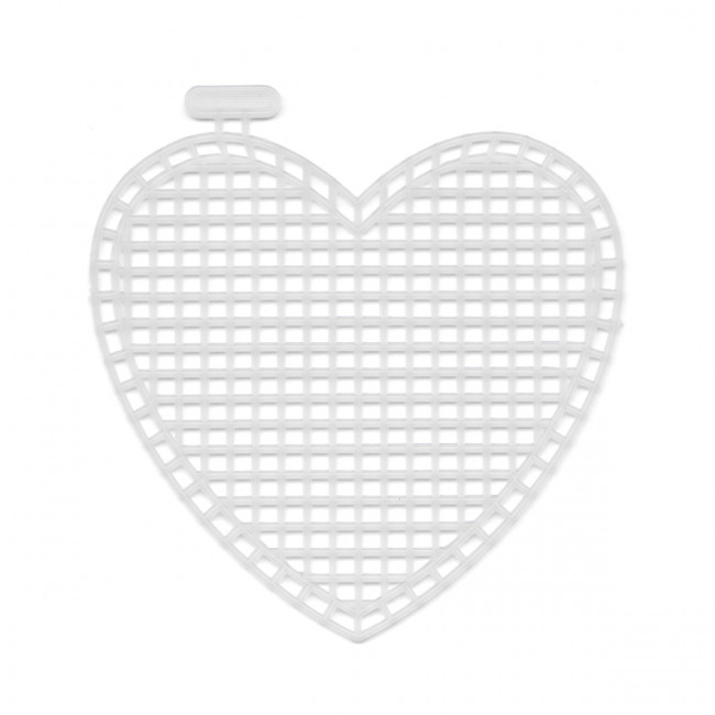 Канва KPL-05   "Gamma"   пластиковая   100% полиэтилен   7 x 8 см "сердце" малое