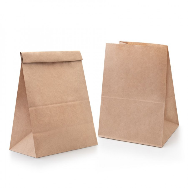 Пакет крафт 26х15х34 см прямоугольное дно 70 г./кв.м