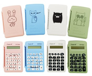 Калькулятор  DB-315 Camrin Карманный, 8 разрядный, 10*6*1.5см, с крышкой, цвет ассорти, в ПВХ-упаковке CM-328 pro (1/20/400)