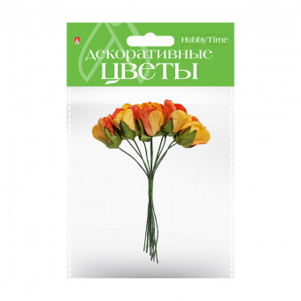Декоративные цветы, в связке, 4 вида, №1, BV/2-558/01 Декоративные цветы, в связке, 4 вида, №1, BV/2-558/01