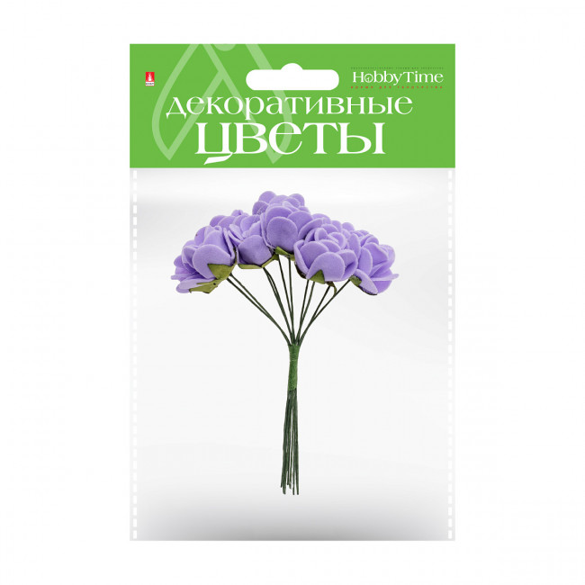 Декоративные цветы, в связке, 4 вида, №1, BV/2-558/01