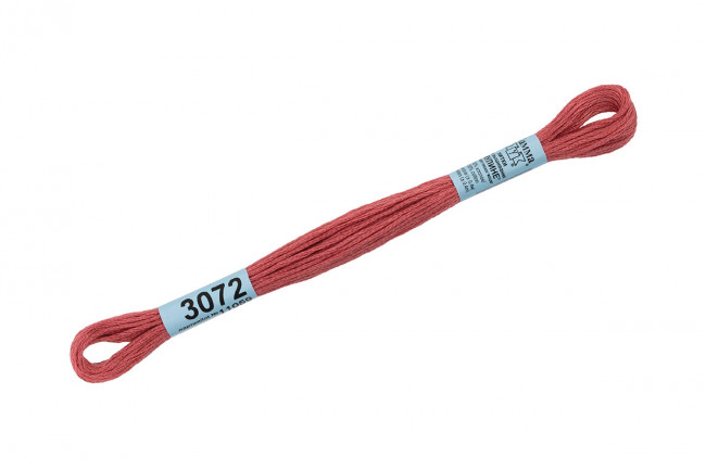 Нитки для вышивания "Gamma"    мулине  ( 3071-3172 )  100% хлопок     8 м №3072 т.т.розовый