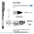 Ручка автоматическая 0,5мм синяя "ArtClick. Человекозебра", BV/20-0281/16 (24)
