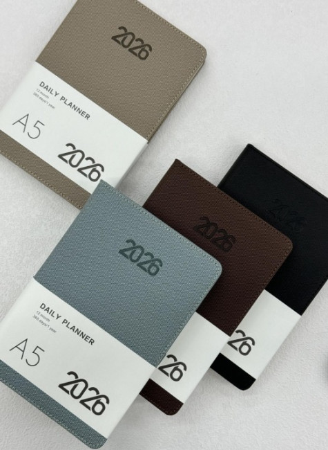 Ежедневник датированный 2026г А5 168л, линия, цвет ассорти, Dicai/2026-187