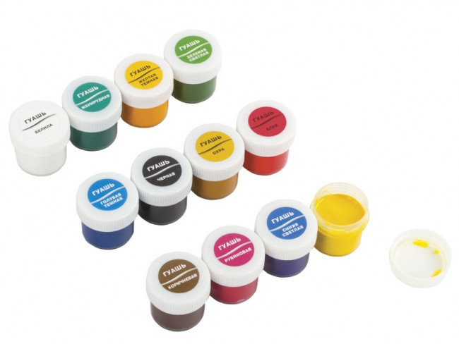 Гуашь "Классика" 12 цветов, 20мл (Луч) (12)