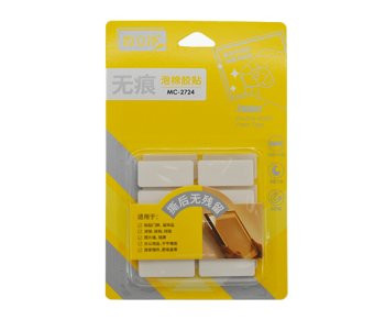 Клеевые стикеры 2ст. 16х35мм DA-171 "Прямоугольные" 40 штук, на вспененной основе, на блистере MC-2724 (2/24/432)