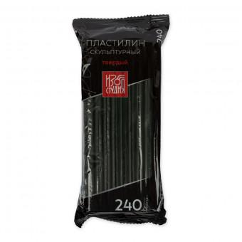 Пластилин 240 г №4 оливковый твердый скульптурный "Изостудия", Аква-колор/IZO-SP-240 №4 (5)