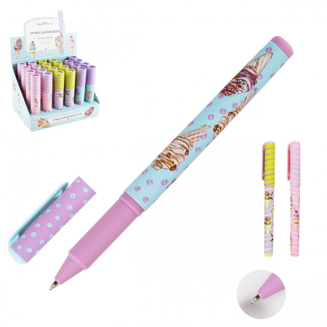 Ручка шариковая 0,7мм синяя "DreamWrite. Сахарный рожок", BV/20-0264/12 (24) Ручка шариковая 0,7мм синяя "DreamWrite. Сахарный рожок", BV/20-0264/12 (24)