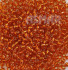 Бисер "ASMAR" размер №6, вес: 450 г, оранжевый, внутреннее серебрение