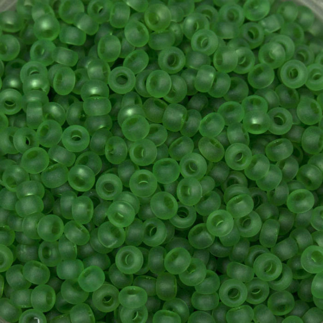 Бисер "ASMAR" размер №8, вес: 450 г, зелёный матовый