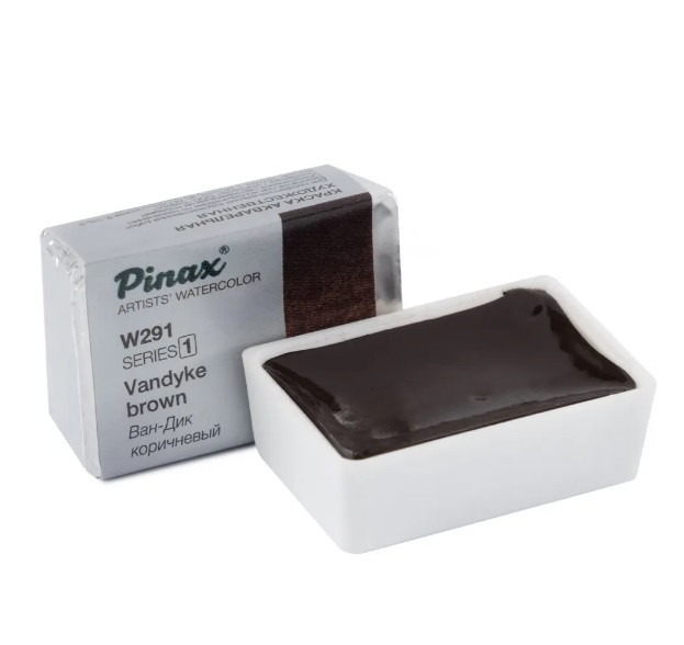 Акварель в кюветах Pinax Ван-Дик Коричневый - акварель 2.5мл Ser.1, W291