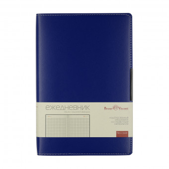 Ежедневник А5 136л недатированный "Metropol", синий, BV/3-491/01 (20)