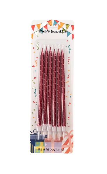 Свечи для торта серебрянные с подставкой, Магистр/MAG-x-1сер/221341 (24)