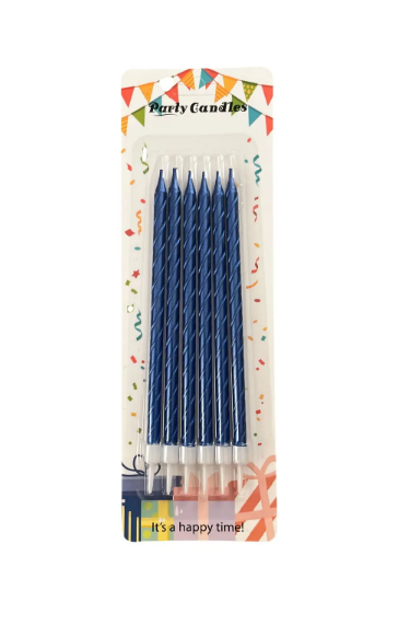 Свечи для торта серебрянные с подставкой, Магистр/MAG-x-1сер/221341 (24)