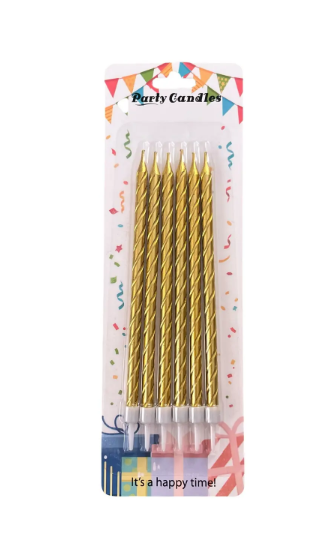 Свечи для торта серебрянные с подставкой, Магистр/MAG-x-1сер/221341 (24)