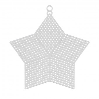 Канва KPL-06   "Gamma"   пластиковая   100% полиэтилен   15 x 13 см "звезда" большая