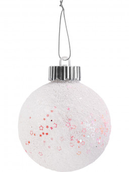 Елочный шар 8см "Конффи" led-подсветкой, MILAND/НУ-3450