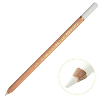 Мел художественный 4,2мм в карандаше, белый, Gioconda  Koh-I-Noor (12) Мел художественный 4,2мм в карандаше, белый, Gioconda  Koh-I-Noor (12)