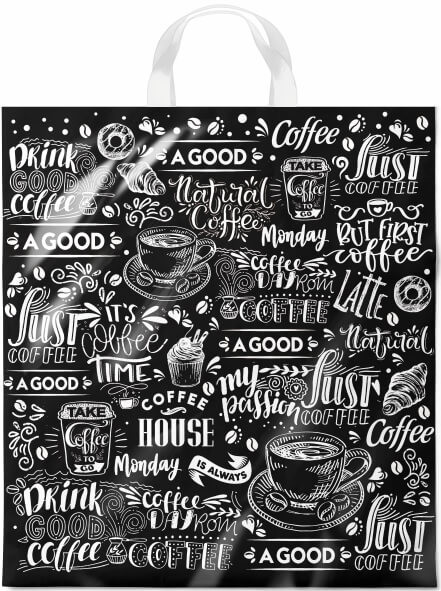 Пакет 38*42 ПНД "Мокка" с петлевой ручкой (25/500) Пакет 38*42 ПНД "Мокка" с петлевой ручкой (25/500)