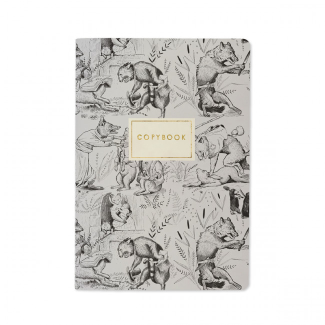 Тетрадь 40 клетка "Приключения лиса" сшивка, BV/7-40-001/17 (24)