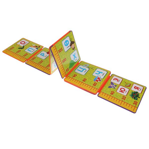 Азбука- ростомер "Лунтик" (книжка-пышка- раскладушка) формат:160х160мм 16стр, Умка