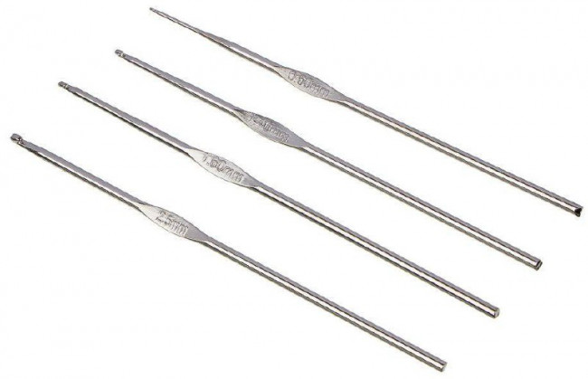 Набор крючоков д/вязания, односторонние, 4шт, VIKEY/14613 (12) Набор крючоков д/вязания, односторонние, 4шт, VIKEY/14613 (12)