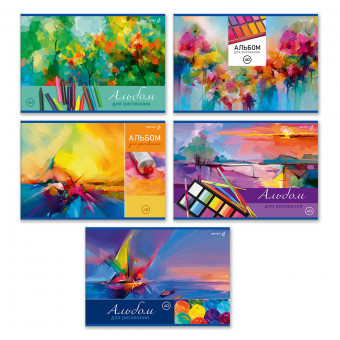 Альбом для рисования А4 40л "Фестиваль цвета" скрепка, Светоч/А258_01716 (5)