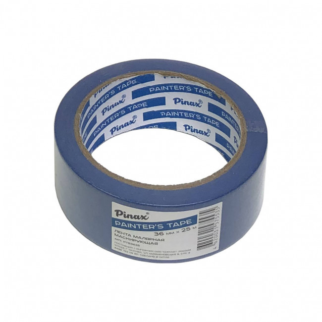 Лента 36мм х 25м малярная маскирующая. Pinax/PTB3625