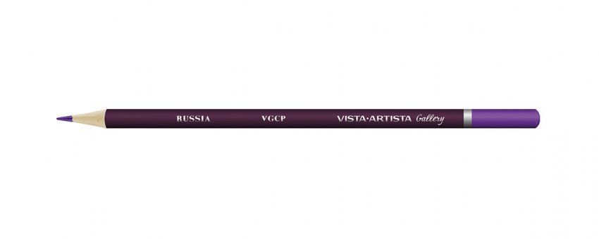 Карандаш цветной художественный заточенный 409 фиолетовый, Gallery VISTA-ARTISTA/VGCP 409 (6)