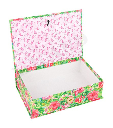 Коробка-книга "Фламинго" (120х180х50) КК-4836