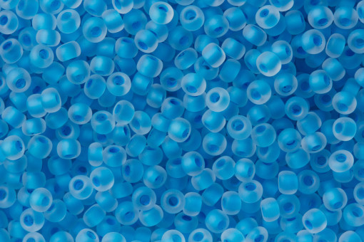 Бисер "ASMAR" размер №12, вес: 450 г, голубой матовый