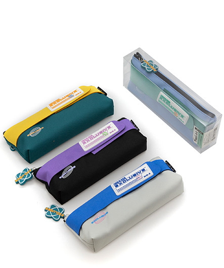 Пенал   TR-AA03573 "Эксклюзив" косметичка, текстиль, с лентой на липучке, цвета ассорти, в упаковке ПВХ (1/4/240)