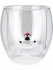 Стакан 200мл стеклянный с двойным дном "Мишка", MILAND/ВС-0187