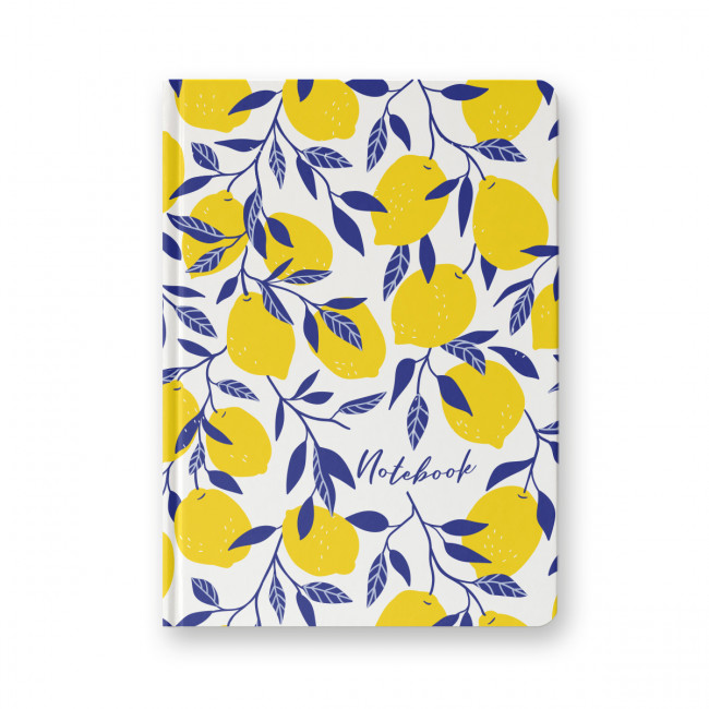 Бизнес-блокнот 9,9 х 21см 64л фр.клетка "Лимоны" глянцевая ламинация, Светоч/64ББТ_4_5_0/000915 (24)