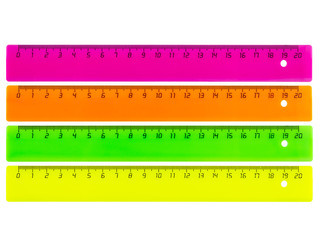 Линейка пластиковая 20 см. яркие цвета, Asmar/AR-20cm (60)