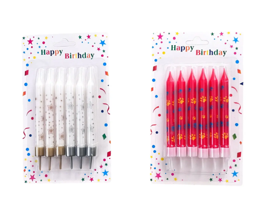 Свечи для торта, витые, радужные с принтом, Магистр/MAG-X-1/221340 (24) Свечи для торта, витые, радужные с принтом, Магистр/MAG-X-1/221340 (24)