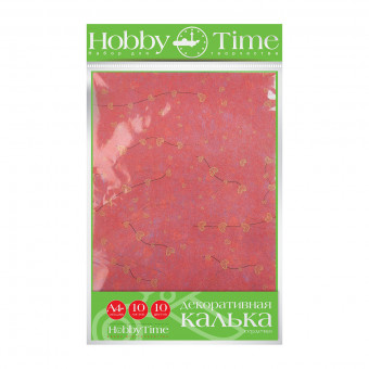 Декоративная калька А4 10цв 10л "Сердечки", BV/11-410-287 Декоративная калька А4 10цв 10л "Сердечки", BV/11-410-287